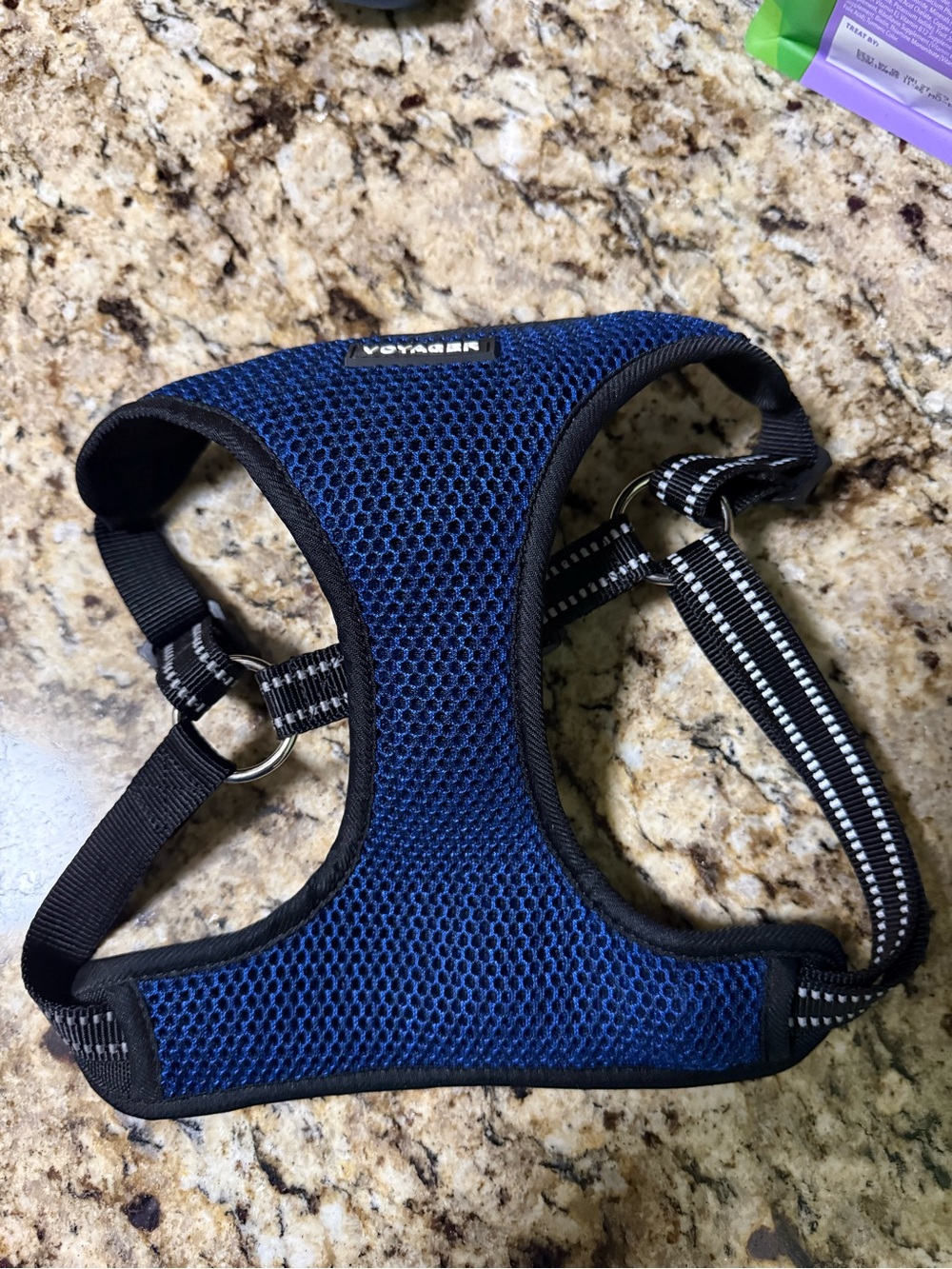 Voyager Blue Breathable Dog Harness - Padded Mesh Comfort